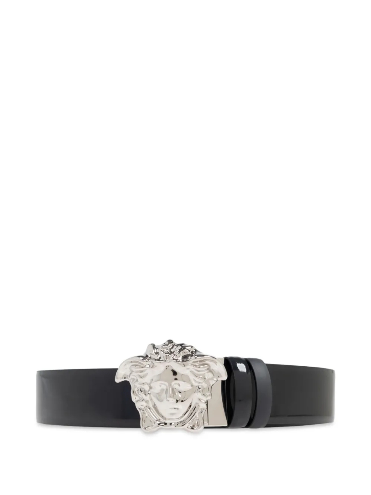 Ремень с пряжкой Versace Medusa, черный 
Ремень с пряжкой Versace Medusa, черный