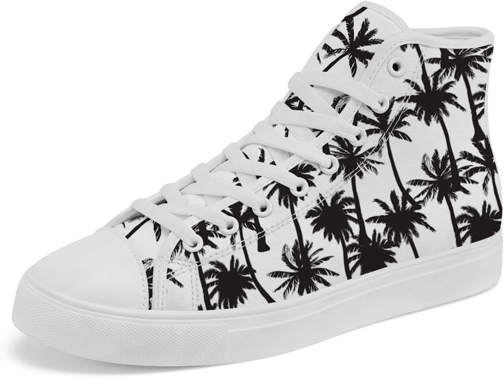 Кроссовки Chebing Palm Tree High Top Canvas Shoes Tropical High Top для женщин и мужчин, белый/черный
Кроссовки Chebing Palm Tree High Top Canvas Shoes Tropical High Top для женщин и мужчин, белый/черный