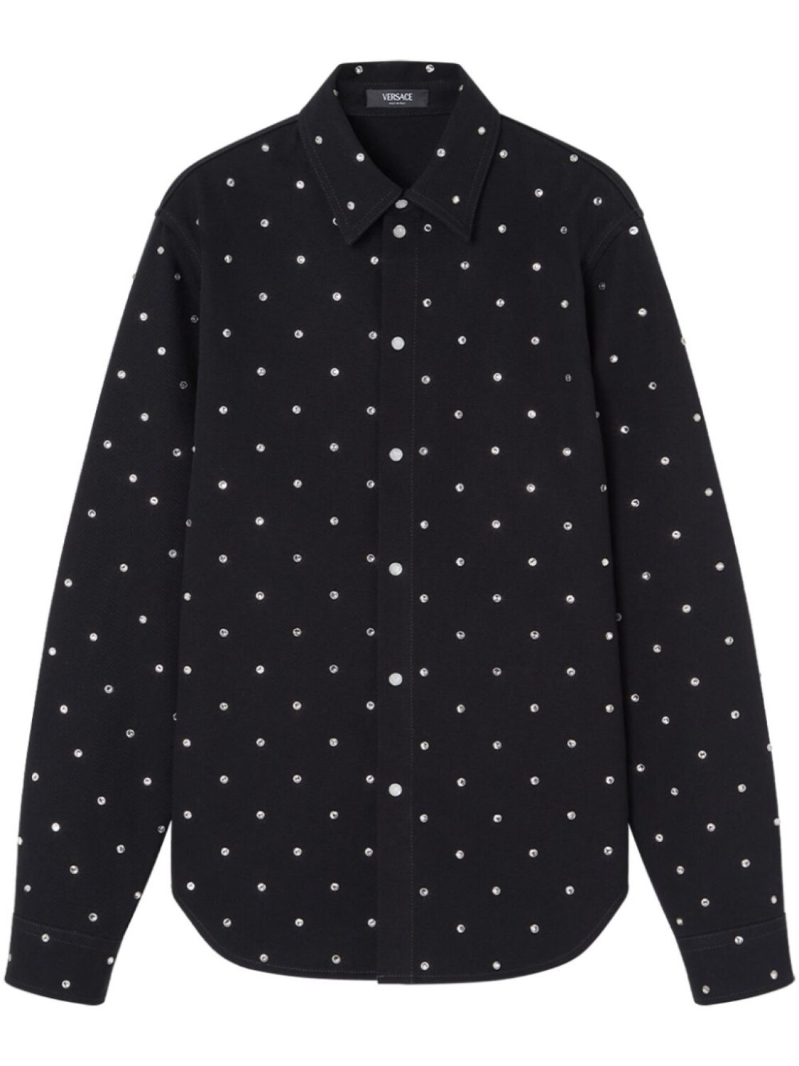 Рубашка с кристаллами Versace, черный
Рубашка с кристаллами Versace, черный