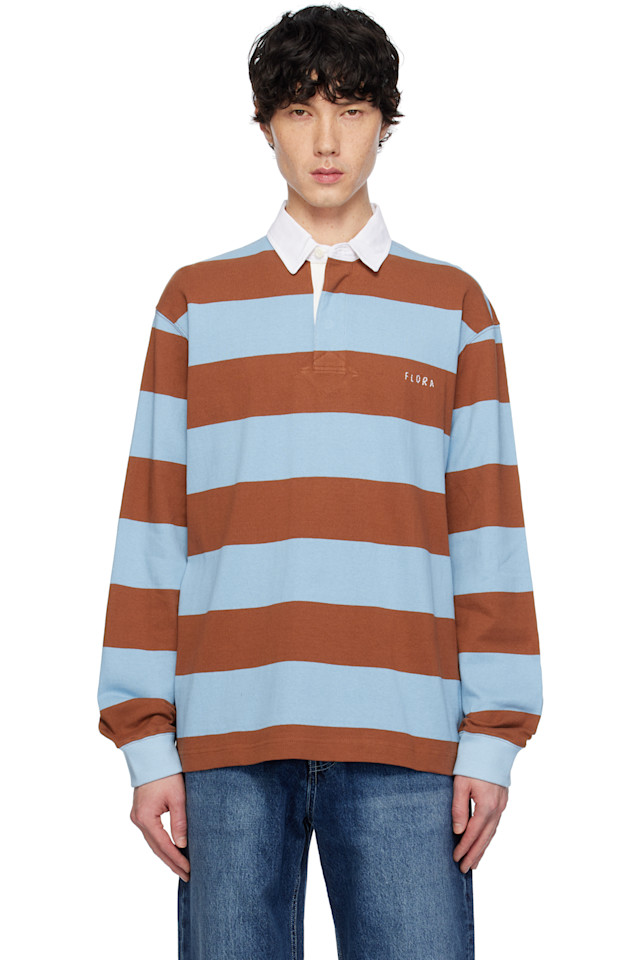 Поло регби из полосатого джерси After Pray, синий
Поло регби из полосатого джерси After Pray, синий