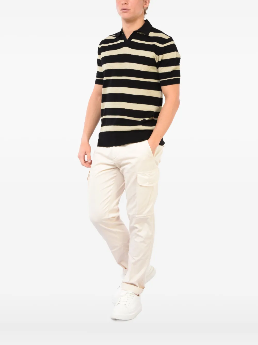 Полосатая рубашка поло с короткими рукавами Hosio, черный
Полосатая рубашка поло с короткими рукавами Hosio, черный