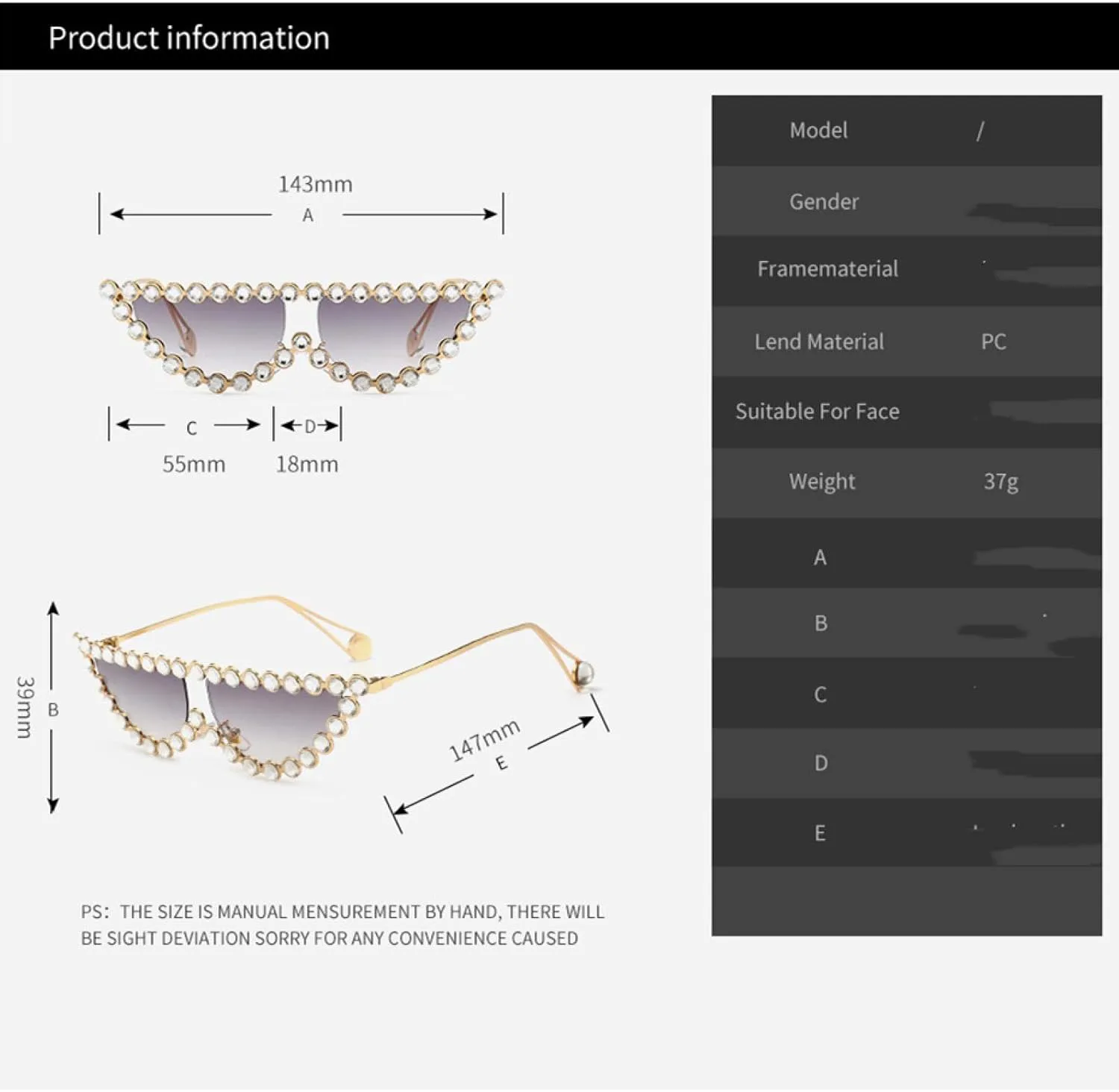 Роскошные женские солнцезащитные очки «кошачий глаз» с бриллиантами и кристаллами, качественные металлические очки с защитой от УФ-излучения UV400 TKKTLLT, Yellow
Роскошные женские солнцезащитные очки «кошачий глаз» с бриллиантами и кристаллами, качественные металлические очки с защитой от УФ-излучения UV400 TKKTLLT, Yellow