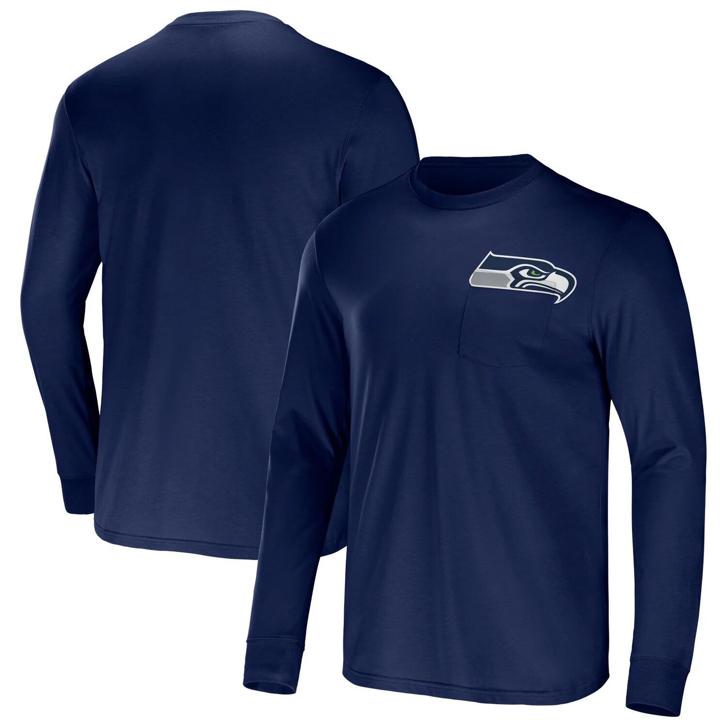 Мужская футболка с длинным рукавом из коллекции NFL x Darius Rucker от Fanatics College Navy Seattle Seahawks Team
Мужская футболка с длинным рукавом из коллекции NFL x Darius Rucker от Fanatics College Navy Seattle Seahawks Team