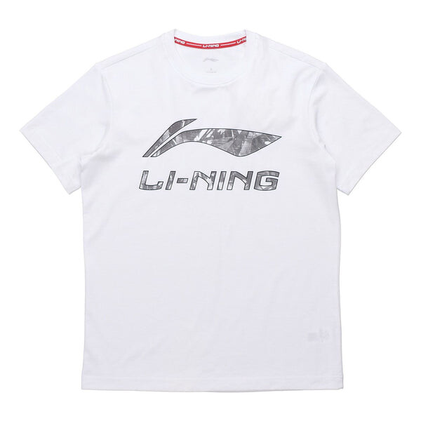 Футболка с принтом логотипа, повседневная футболка с коротким рукавом Li-Ning, белый
Футболка с принтом логотипа, повседневная футболка с коротким рукавом Li-Ning, белый