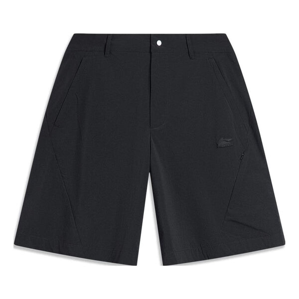 Шорты с логотипом этикетки Li-Ning, черный
Шорты с логотипом этикетки Li-Ning, черный