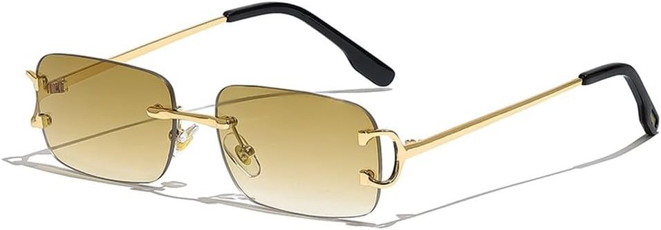 Прямоугольные солнцезащитные очки для мужчин, без оправы, белые с медными линзами, небольшие квадратные солнцезащитные очки для женщин, очки с градиентными линзами для активного отдыха GHVWYX, C03 Brown
Прямоугольные солнцезащитные очки для мужчин, без оправы, белые с медными линзами, небольшие квадратные солнцезащитные очки для женщин, очки с градиентными линзами для активного отдыха GHVWYX, C03 Brown