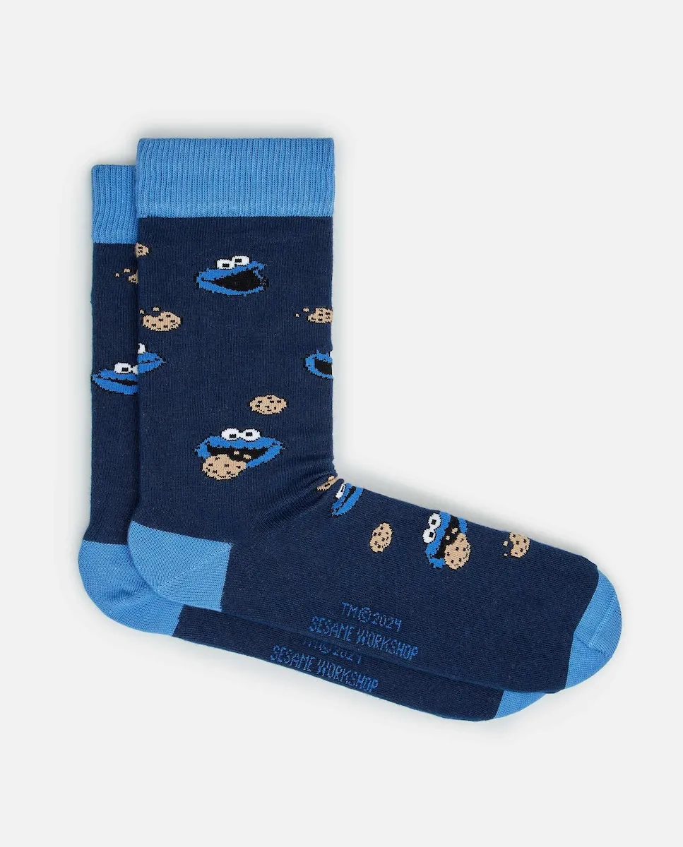 Высокие унисекс носки из органического хлопка "Улица Сезам" темно-синего цвета Besocks, темно-синий
Высокие унисекс носки из органического хлопка "Улица Сезам" темно-синего цвета Besocks, темно-синий