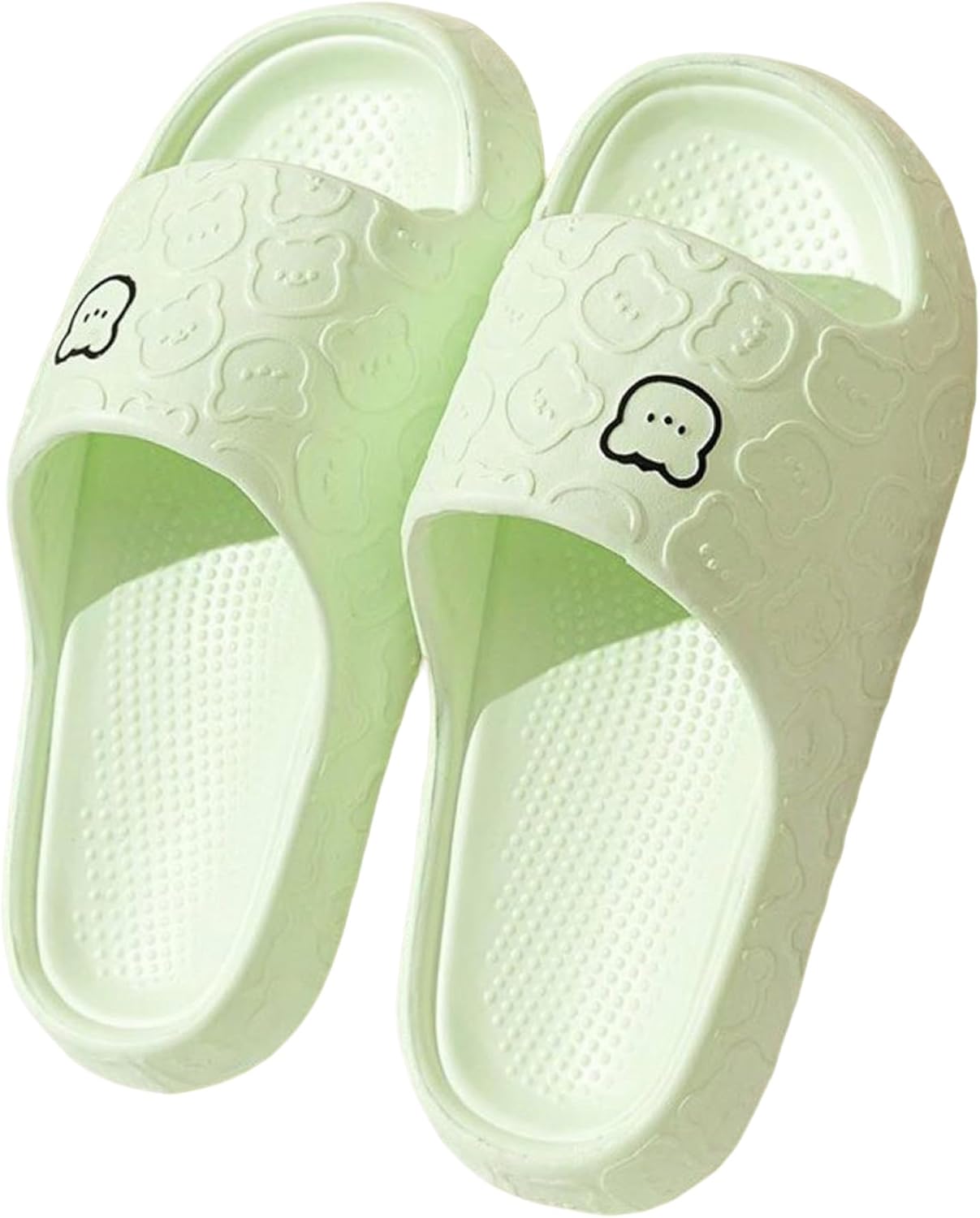 Тапочки с милым медвежонком ASHALI, слайдеры, для дома и ванной, с противоскользящей подошвой EVA, для мужчин и женщин, белые
Тапочки с милым медвежонком ASHALI, слайдеры, для дома и ванной, с противоскользящей подошвой EVA, для мужчин и женщин, белые