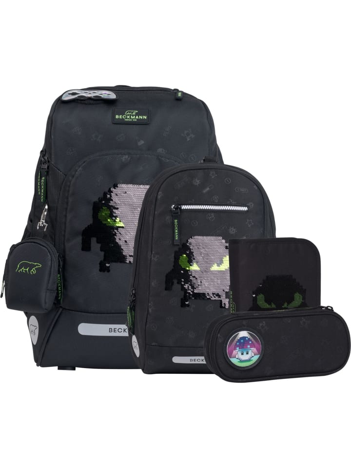BECKMANN Набор школьных рюкзаков Active Air FLX, 6 предметов, дизайн Pixel, черный
BECKMANN Набор школьных рюкзаков Active Air FLX, 6 предметов, дизайн Pixel, черный