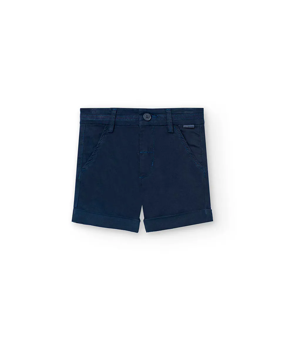 Однотонные шорты-бермуды для мальчика с петлями для ремня на талии Boboli, тёмно-синий
Однотонные шорты-бермуды для мальчика с петлями для ремня на талии Boboli, тёмно-синий