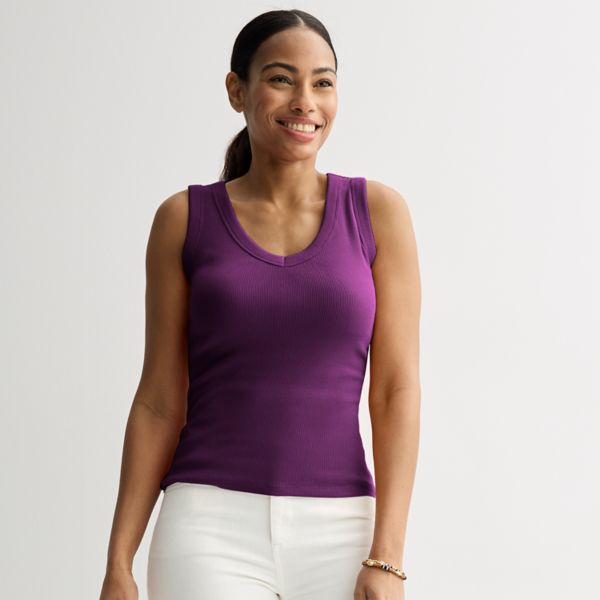 Миниатюрный ребристый топ с V-образным вырезом Sonoma Goods For Life, цвет fragrant plum
Миниатюрный ребристый топ с V-образным вырезом Sonoma Goods For Life, цвет fragrant plum