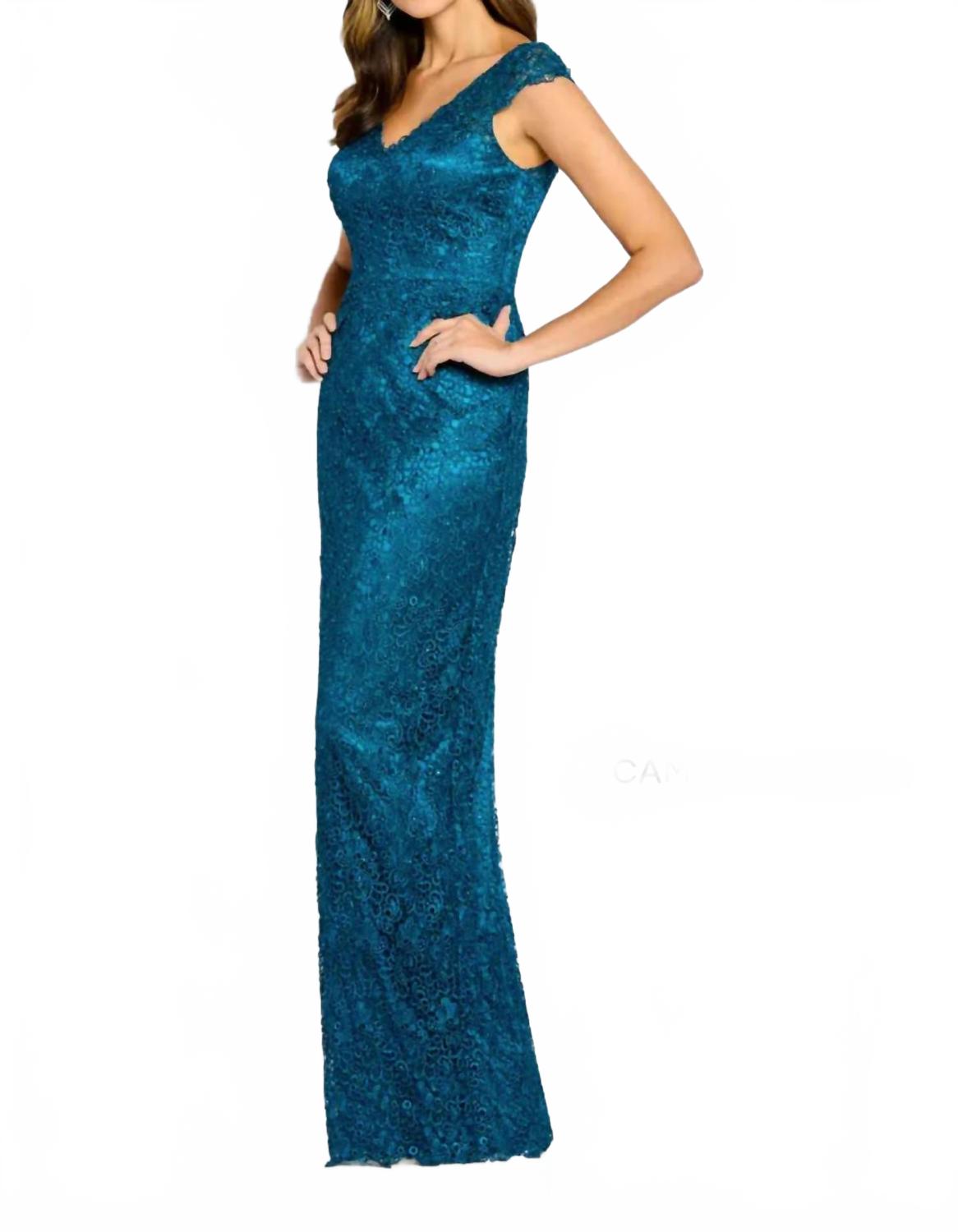Вечернее платье с кружевными рукавами-фонариками в цвете морской волны Cameron Blake
Вечернее платье с кружевными рукавами-фонариками в цвете морской волны Cameron Blake