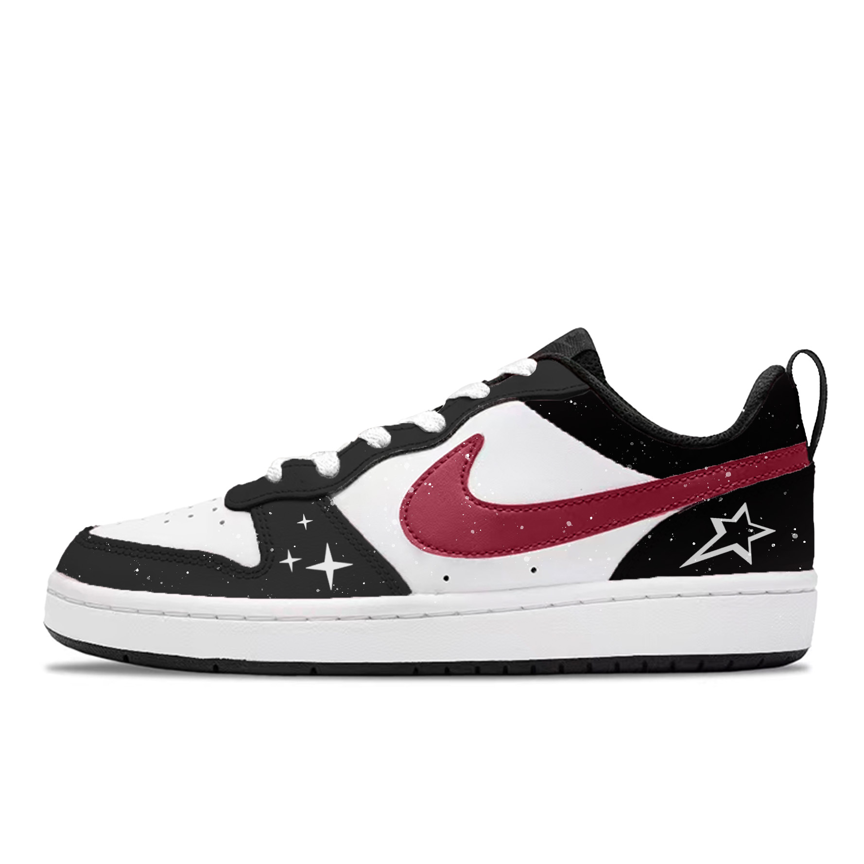 Nike Трендовые и стильные детские скейтбордские кроссовки Court Borough Star Low top черный белый красный
Nike Трендовые и стильные детские скейтбордские кроссовки Court Borough Star Low top черный белый красный