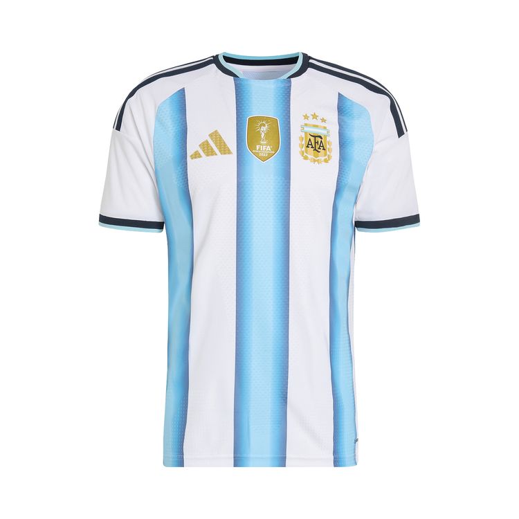 Домашняя футболка Adidas Argentina 26, аутентичная, цвет белый/голубой/светло-голубой
Домашняя футболка Adidas Argentina 26, аутентичная, цвет белый/голубой/светло-голубой