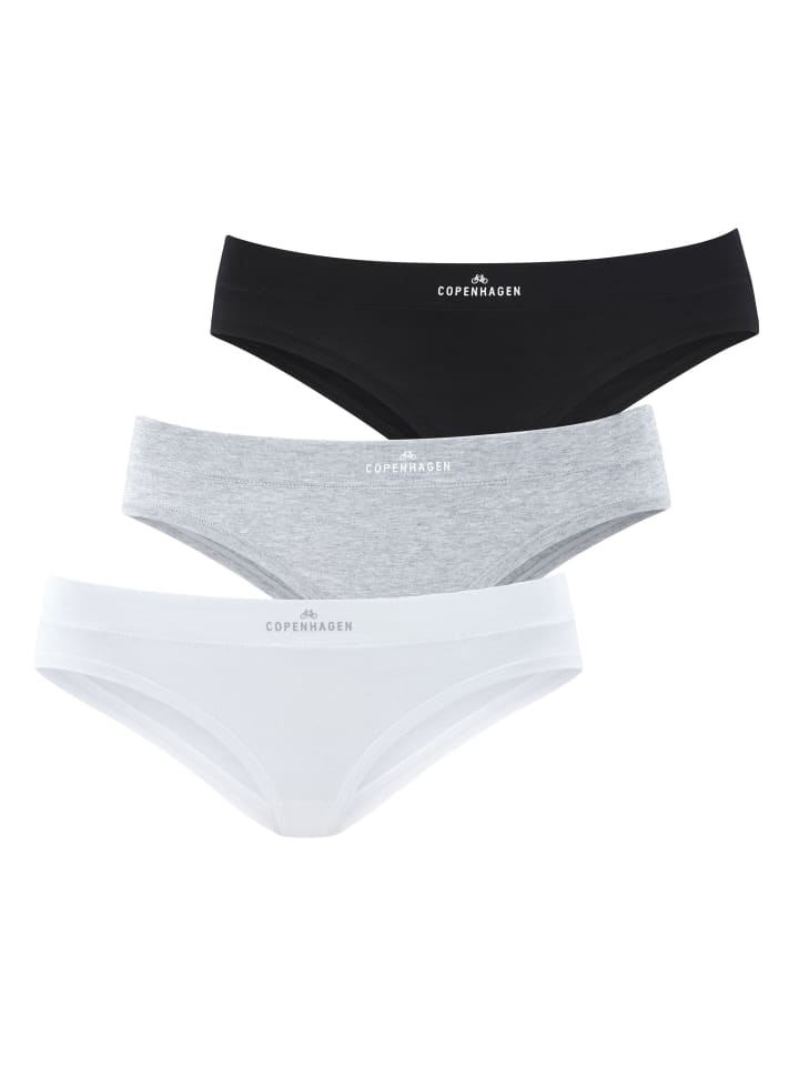Copenhagen Studios Трусики-бикини черного, белого и светло-серого цвета
Copenhagen Studios Трусики-бикини черного, белого и светло-серого цвета