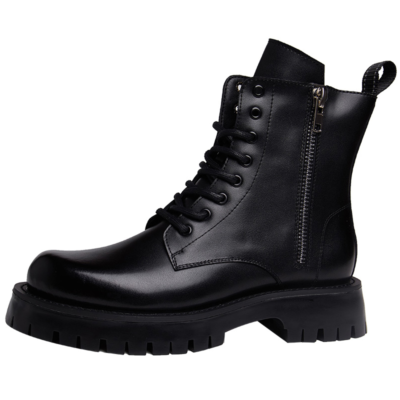 Xiwencha Короткие мужские ботинки Martin 6 см, черные
Xiwencha Короткие мужские ботинки Martin 6 см, черные