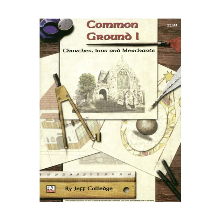 Common Ground I - Churches, Inns and Merchants, d20 Supplements (Bard's Productions), мягкая обложка
Common Ground I - Churches, Inns and Merchants, d20 Supplements (Bard's Productions), мягкая обложка