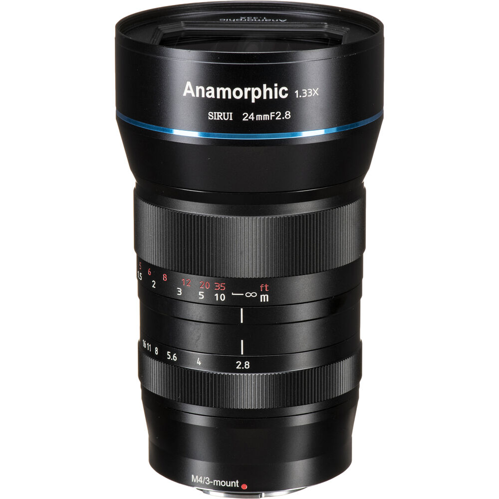 Анаморфотный объектив Sirui 24mm f/2.8 1.33x (крепление MFT)
Анаморфотный объектив Sirui 24mm f/2.8 1.33x (крепление MFT)