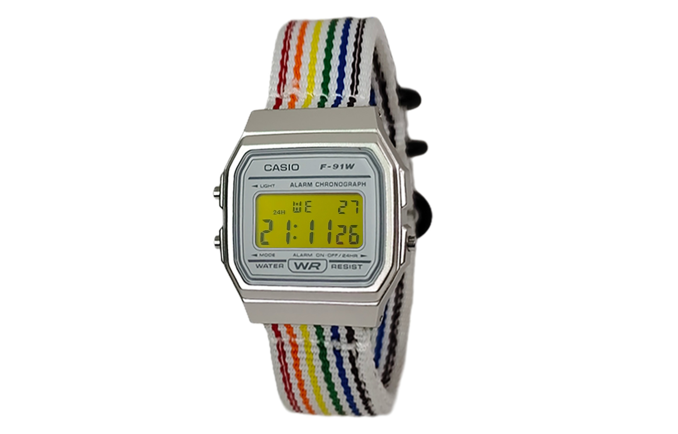 CASIO Ретроффит серия кварцевый механизм нейлоновый ремешок часы унисекс белый циферблат
CASIO Ретроффит серия кварцевый механизм нейлоновый ремешок часы унисекс белый циферблат