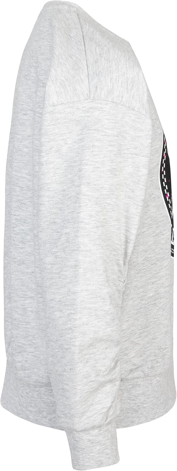 Толстовка Converse Ruched Chuck Patch Crew, цвет Lunar Rock Heather 
Толстовка Converse Ruched Chuck Patch Crew, цвет Lunar Rock Heather