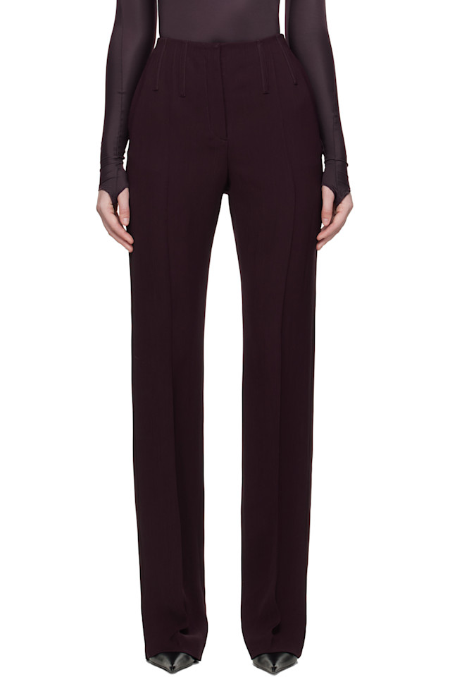 Прямые брюки Mugler, Burgundy
Прямые брюки Mugler, Burgundy