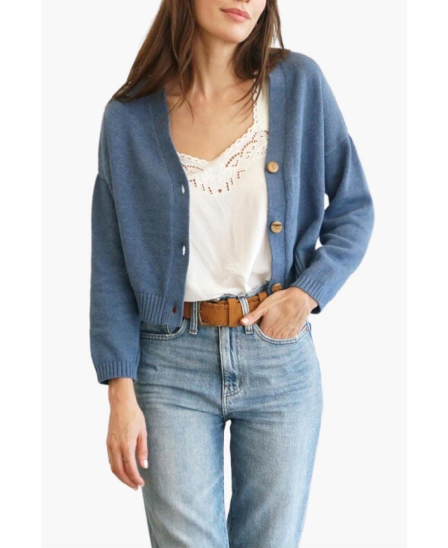 Женский хлопковый укороченный кардиган Diana Paneros Clothing, Denim blue
Женский хлопковый укороченный кардиган Diana Paneros Clothing, Denim blue
