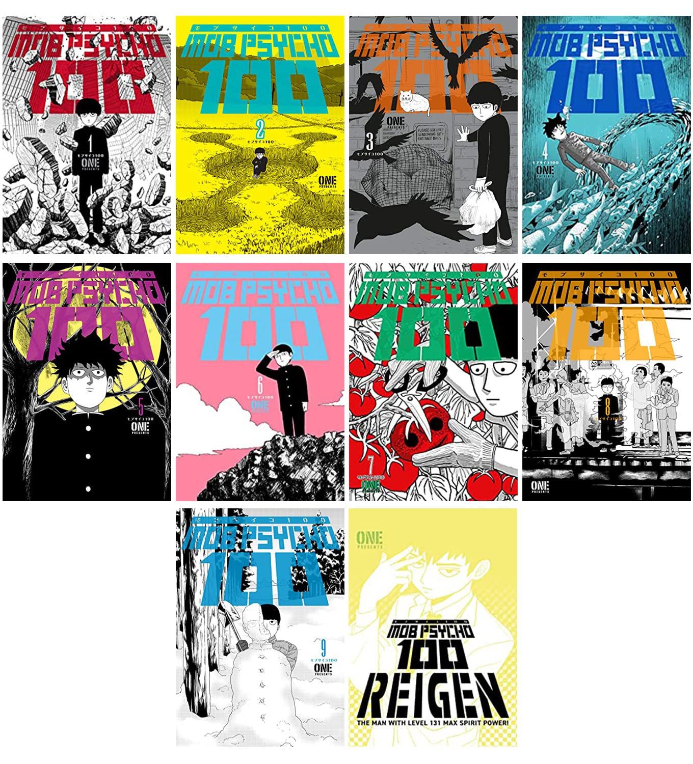 Mob Psycho 100 Manga 10-book Collection Set: Vol. 1-9 and Reigen by ONE (Dark Horse Manga)
Mob Psycho 100 Manga 10-book Collection Set: Vol. 1-9 and Reigen by ONE (Dark Horse Manga)