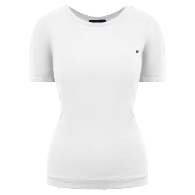 Женская белая футболка с логотипом Champion, белый 
Женская белая футболка с логотипом Champion, белый
