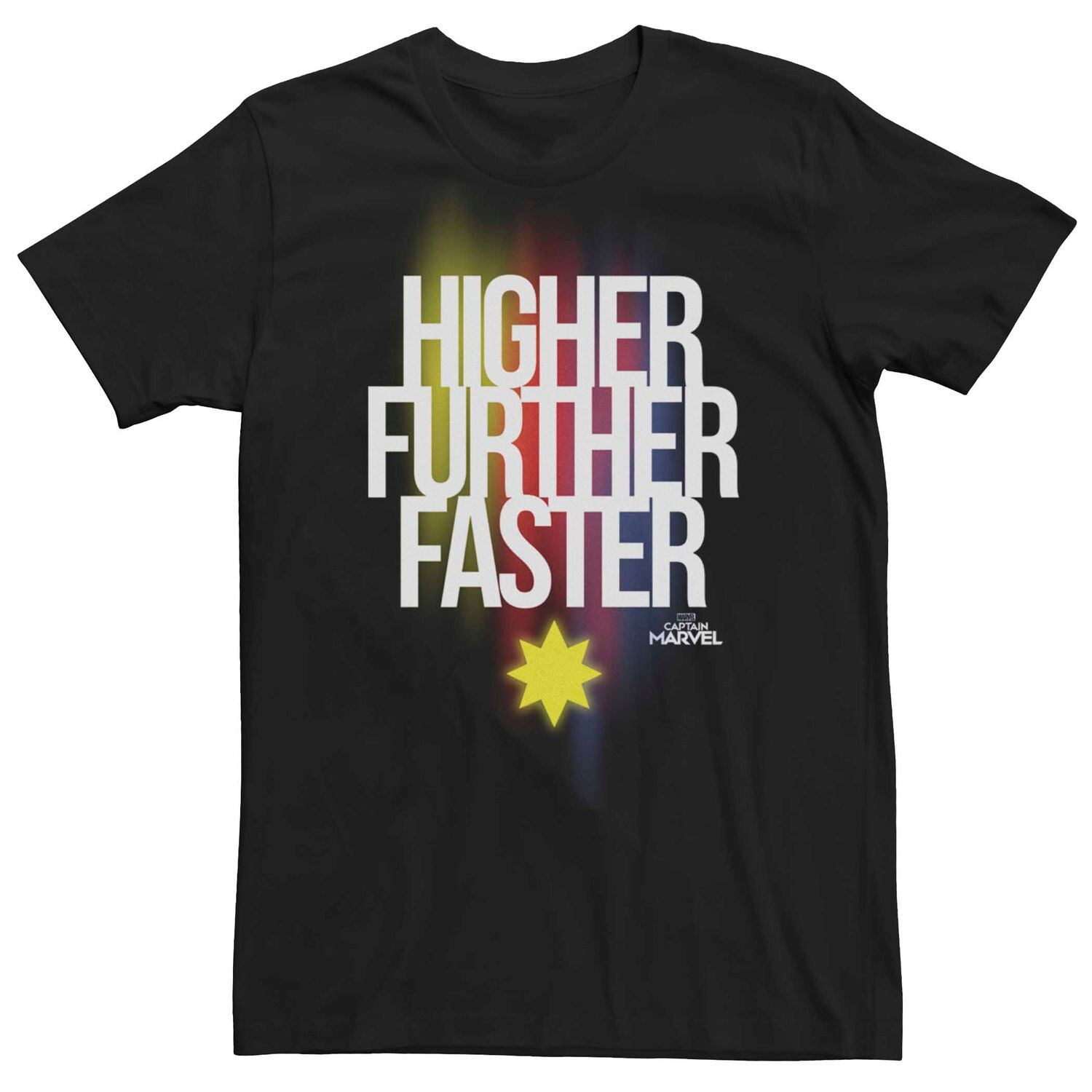 Мужская футболка Капитан Марвел с выцветанием выше и быстрее Licensed Character 
Мужская футболка Капитан Марвел с выцветанием выше и быстрее Licensed Character