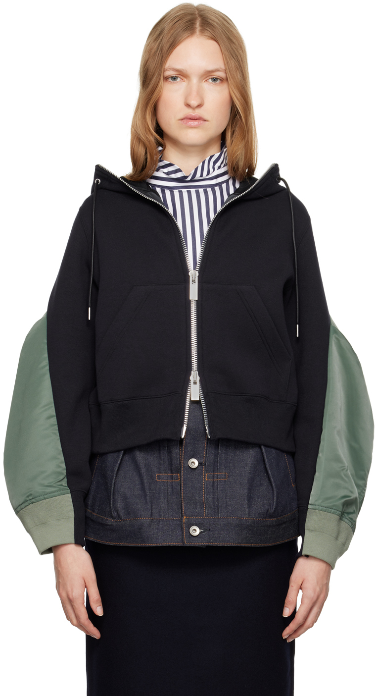 Толстовка с капюшоном в темно-синих и зеленых тонах sacai
Толстовка с капюшоном в темно-синих и зеленых тонах sacai