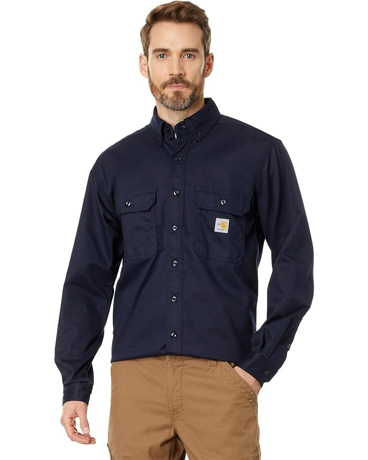 Рубашка Carhartt Flame-Resistant (FR) Classic Twill, цвет Dark Navy
Рубашка Carhartt Flame-Resistant (FR) Classic Twill, цвет Dark Navy
