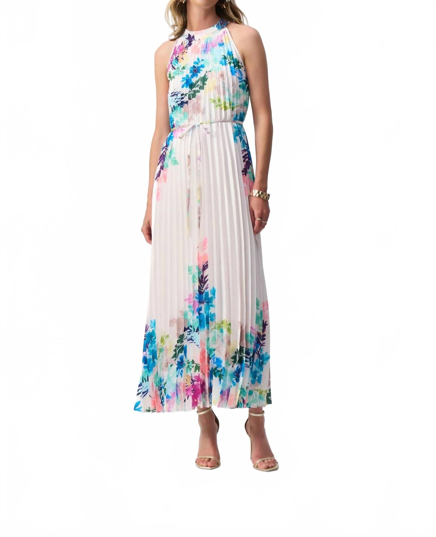 Цветочное плиссированное сатиновое макси-платье в цвете слоновая кость/мульти Joseph Ribkoff
Цветочное плиссированное сатиновое макси-платье в цвете слоновая кость/мульти Joseph Ribkoff