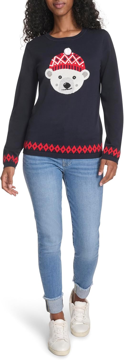 Женский повседневный свитер Tommy Hilfiger с круглым вырезом, Sky Captain
Женский повседневный свитер Tommy Hilfiger с круглым вырезом, Sky Captain