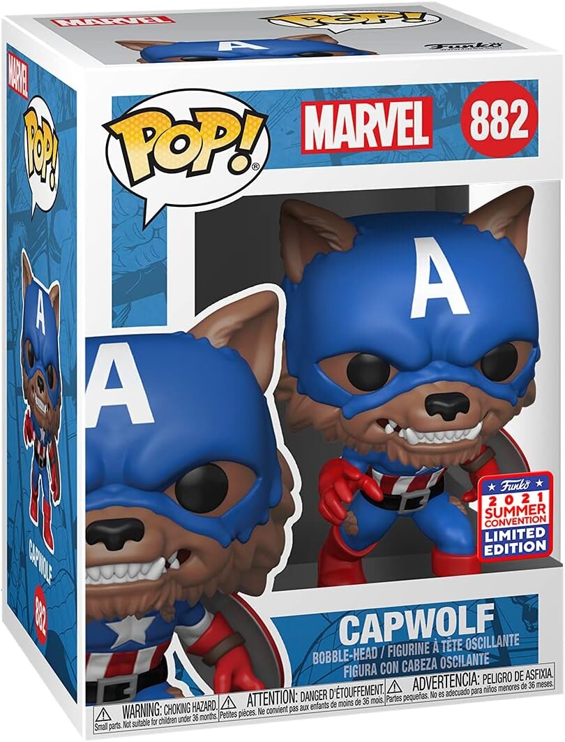 Фигурка Funko Pop! Marvel: Year of The Shield - Capwolf, Amazon Funkon Exclusive
Фигурка Funko Pop! Marvel: Year of The Shield - Capwolf, Amazon Funkon Exclusive