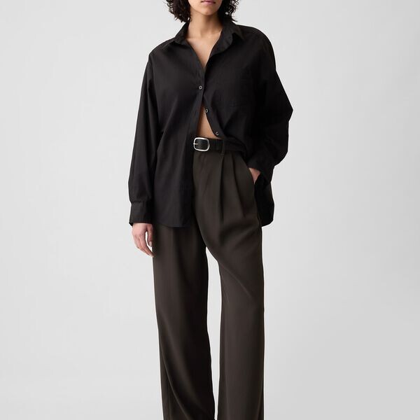 Широкие брюки с вытачками Gap, коричневый
Широкие брюки с вытачками Gap, коричневый