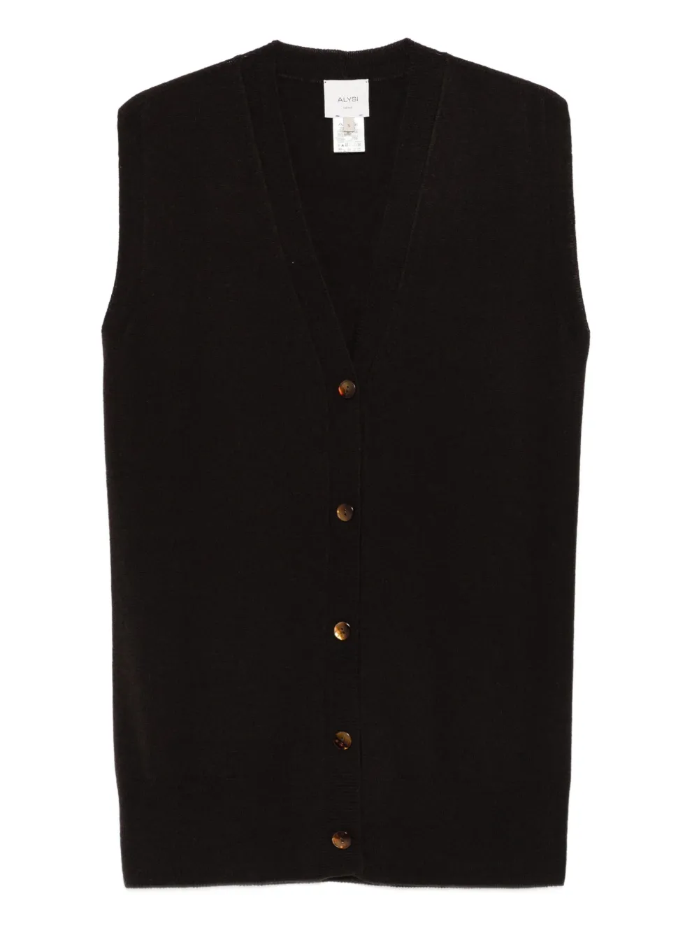 Топ на пуговицах спереди Alysi, коричневый
Топ на пуговицах спереди Alysi, коричневый