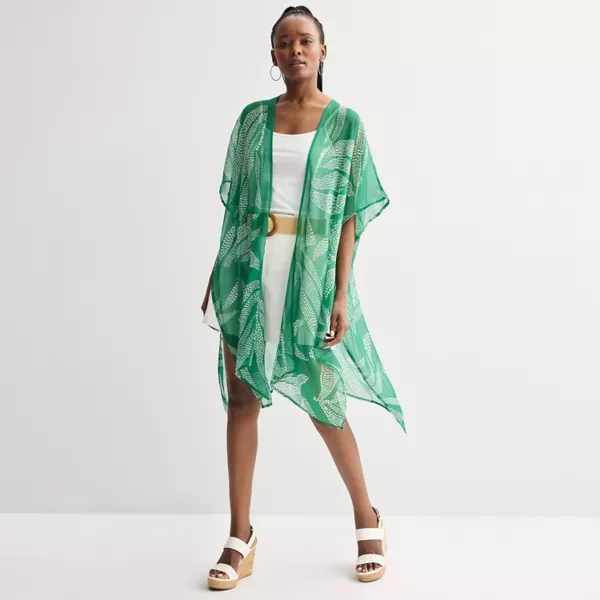 Женский топ с тропическим принтом Nine West, зеленый
Женский топ с тропическим принтом Nine West, зеленый