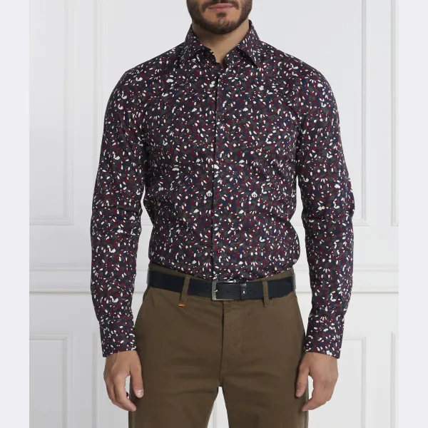 Рубашка приталенного кроя Boss, бургунди
Рубашка приталенного кроя Boss, бургунди