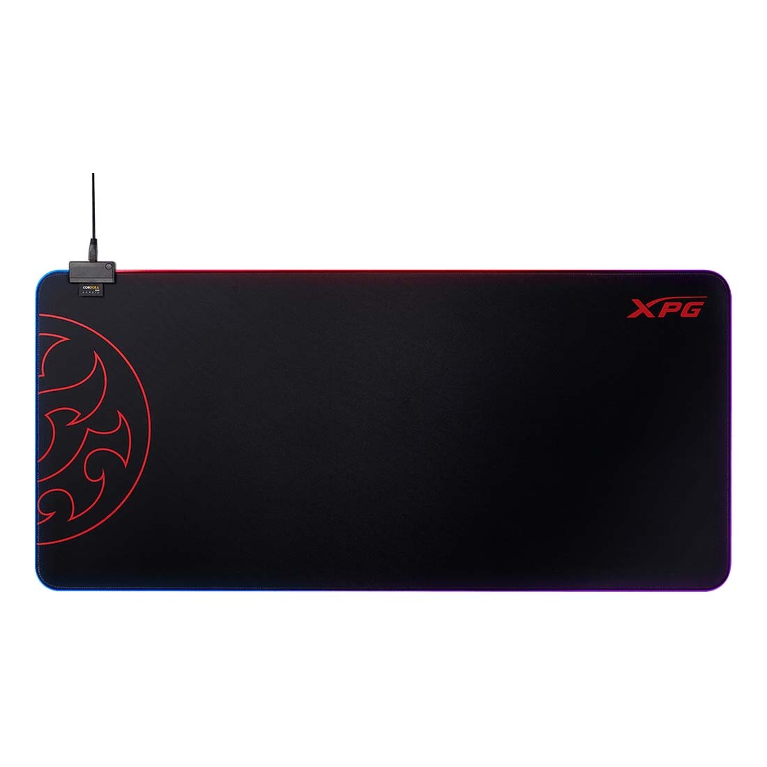 Игровой коврик для мыши XPG Battleground XL Prime RGB, черный