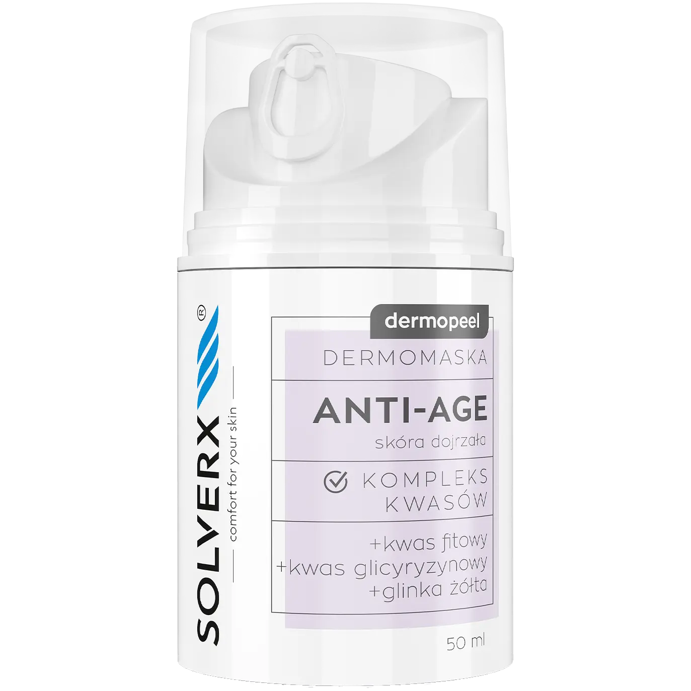 Solverx Dermopeel Антивозрастная маска для лица, 50 мл
Solverx Dermopeel Антивозрастная маска для лица, 50 мл