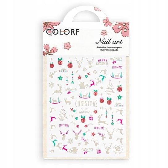 Тонкие самоклеящиеся новогодние наклейки для ногтей Colorf CY-022, AllePaznokcie
Тонкие самоклеящиеся новогодние наклейки для ногтей Colorf CY-022, AllePaznokcie