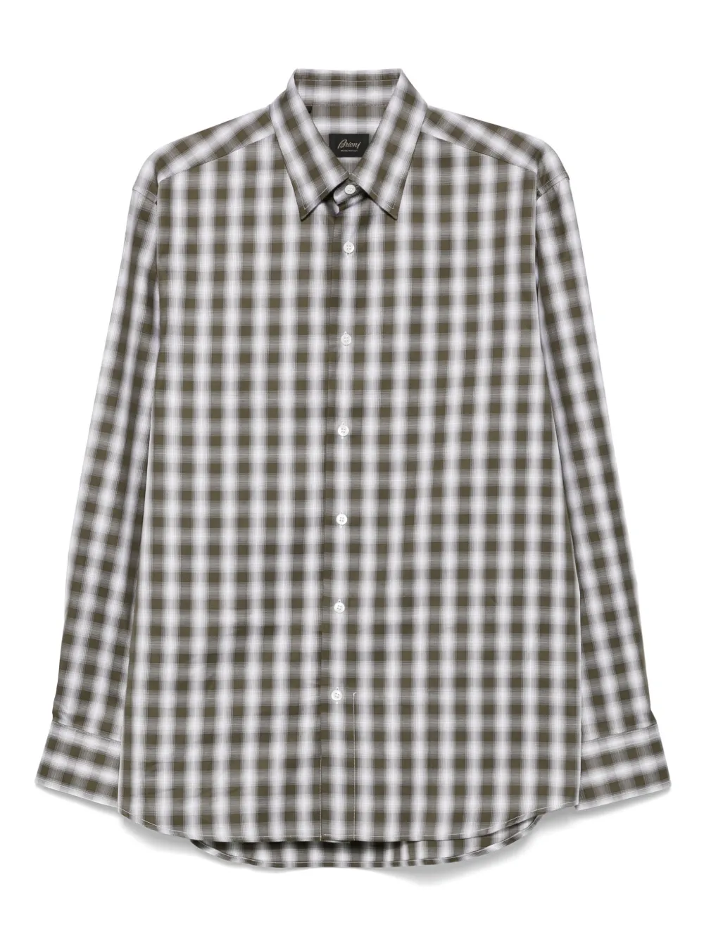 Клетчатая рубашка Brioni, зеленый
Клетчатая рубашка Brioni, зеленый