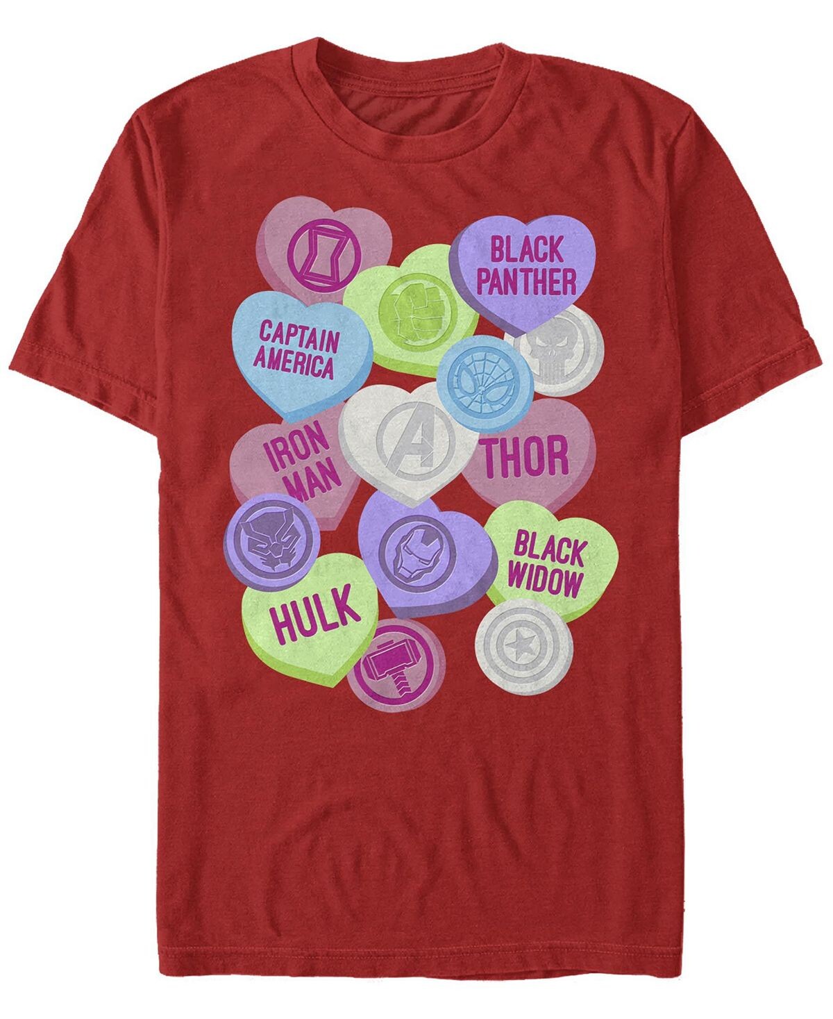 Мужская футболка с круглым вырезом candy icons marvel с короткими рукавами Fifth Sun, красный
Мужская футболка с круглым вырезом candy icons marvel с короткими рукавами Fifth Sun, красный