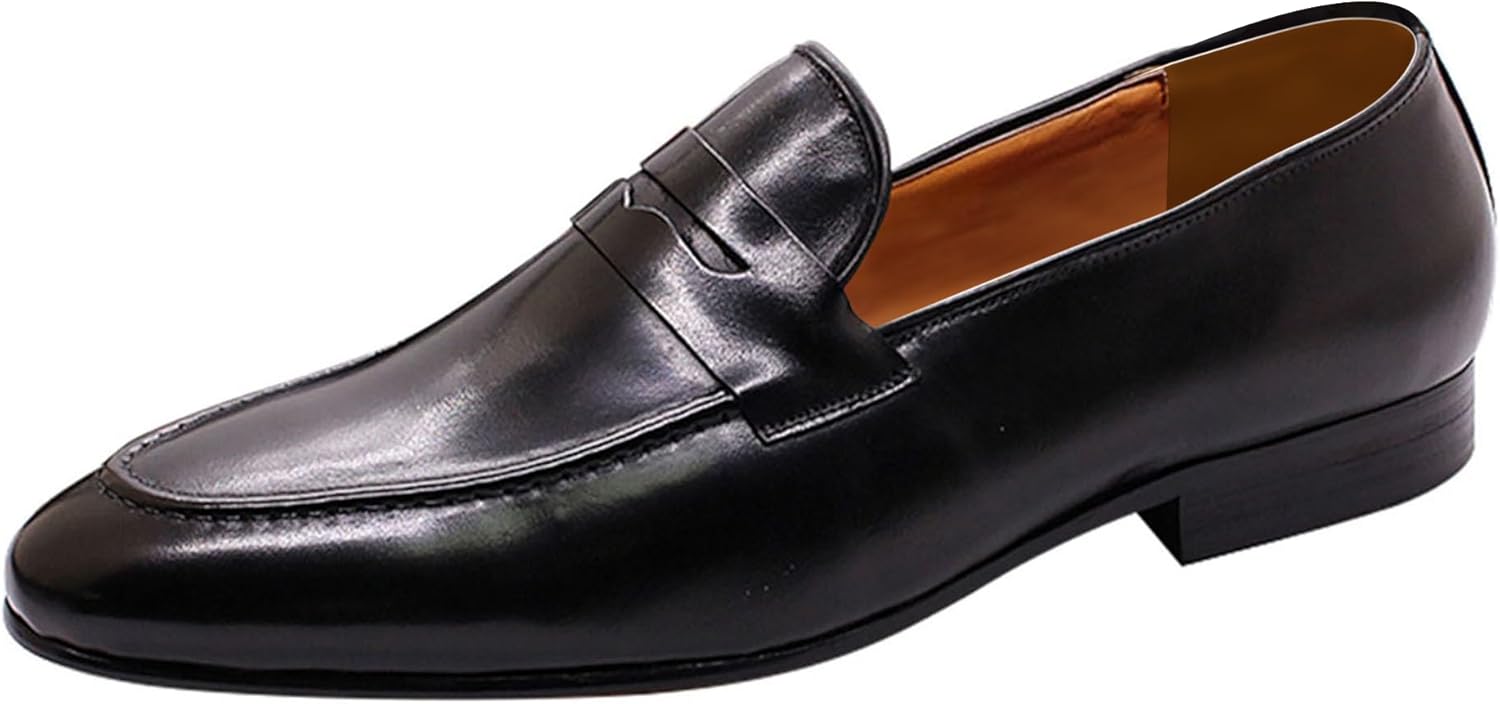 Мужские лоферы Santimon, слипоны, повседневные и праздничные туфли, из натуральной кожи, лоферы с монеткой, модные мужские обувь для свадьбы, смокинга, делового костюма, комфортные прогулочные туфли, черный
Мужские лоферы Santimon, слипоны, повседневные и праздничные туфли, из натуральной кожи, лоферы с монеткой, модные мужские обувь для свадьбы, смокинга, делового костюма, комфортные прогулочные туфли, черный