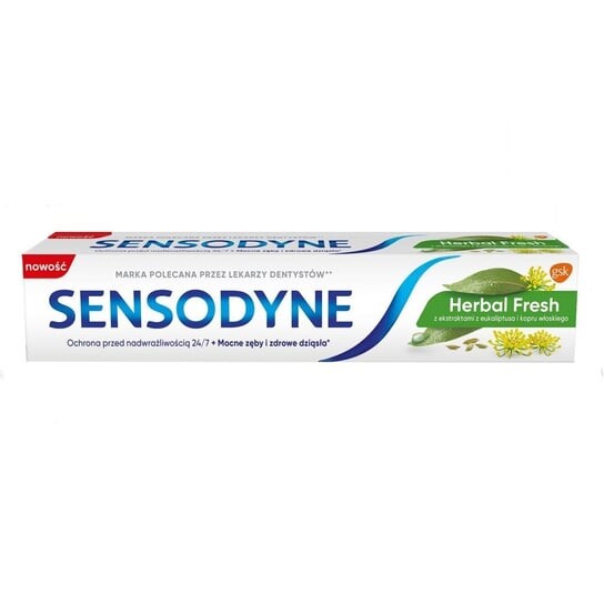 Зубная паста Sensodyne Herbal Fresh, 75 мл
Зубная паста Sensodyne Herbal Fresh, 75 мл