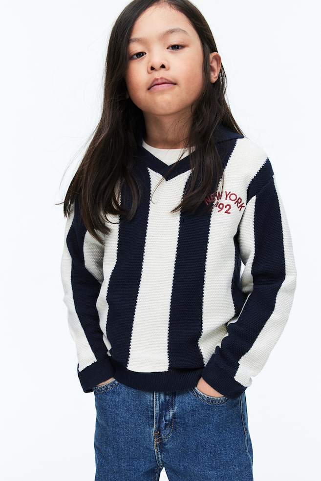 Свитер-Поло из структурированного трикотажа H&M, мультиколор
Свитер-Поло из структурированного трикотажа H&M, мультиколор