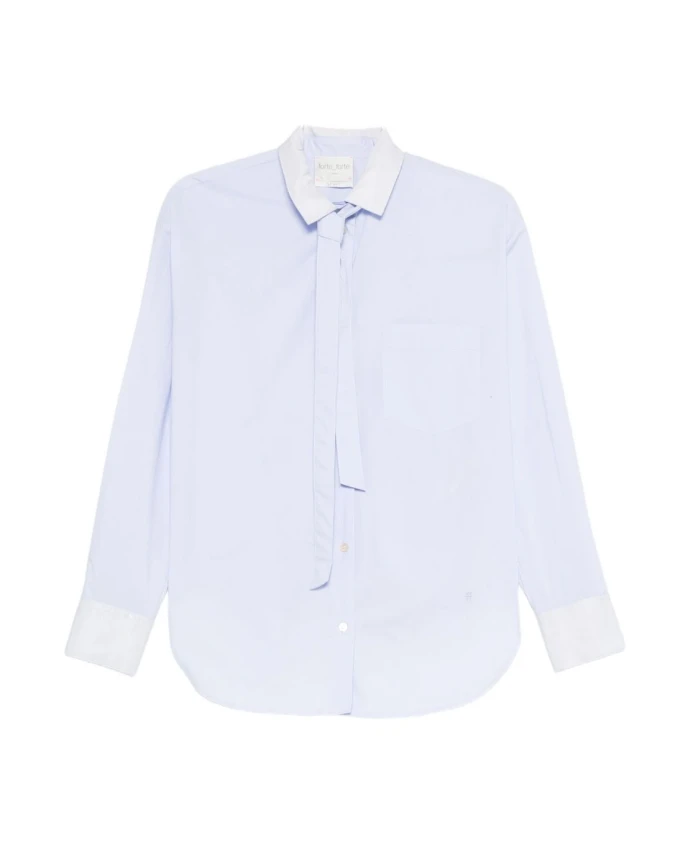 Элегантная небесно-голубая блузка Forte Forte, синий
Элегантная небесно-голубая блузка Forte Forte, синий