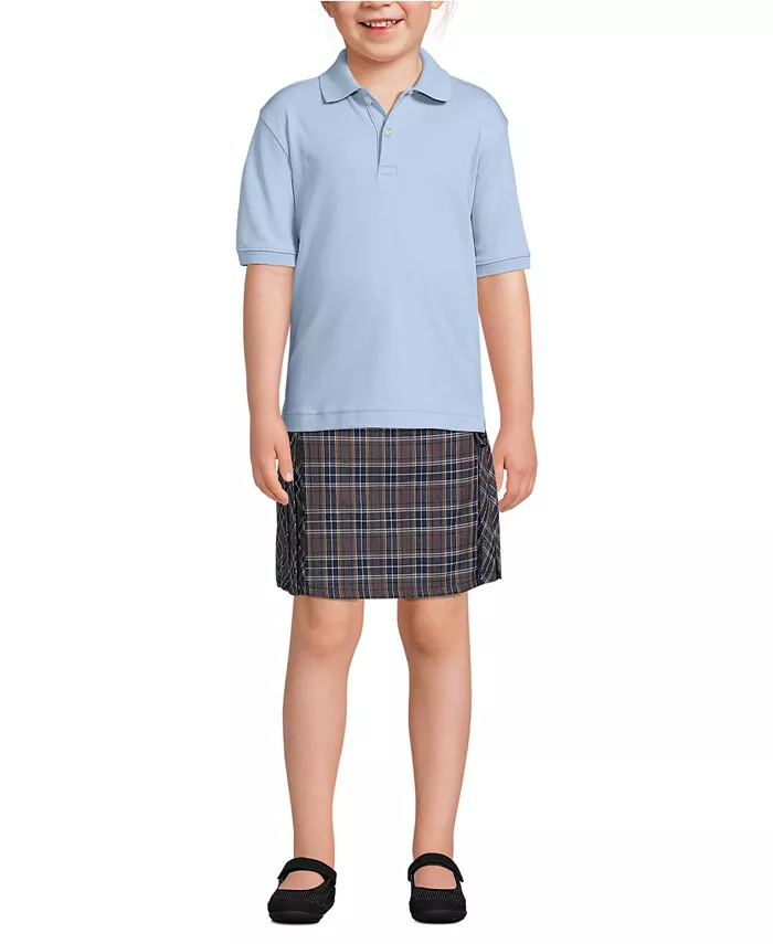 Детская поло с коротким рукавом из интерлока Lands' End, синий
Детская поло с коротким рукавом из интерлока Lands' End, синий