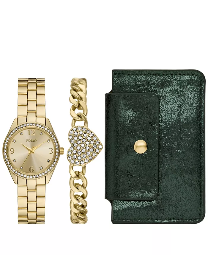 Женские часы Quartz с тремя стрелками и золотым сплавом, 32 мм Folio
Женские часы Quartz с тремя стрелками и золотым сплавом, 32 мм Folio