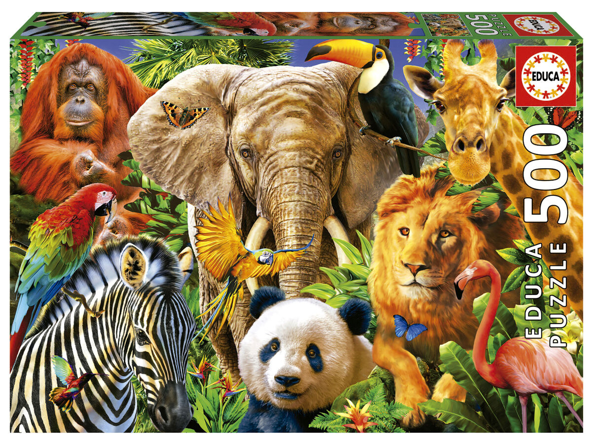 Educa, Пазл, Дикие животные, 500 шт.
Educa, Пазл, Дикие животные, 500 шт.
